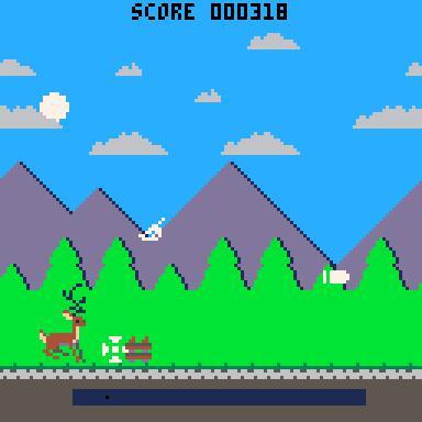 A Deer Against Hunters