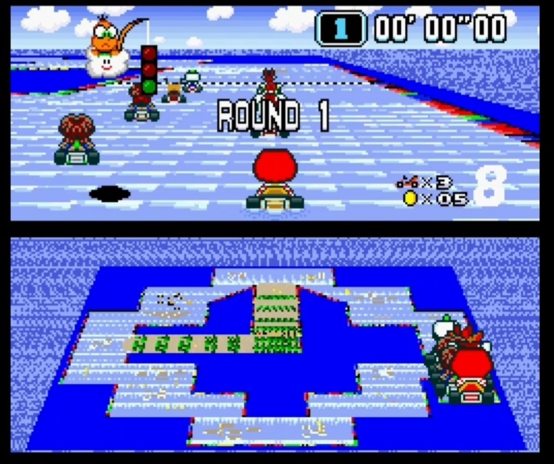 Hack Rom de Super Mario Kart - Super Luke Kart