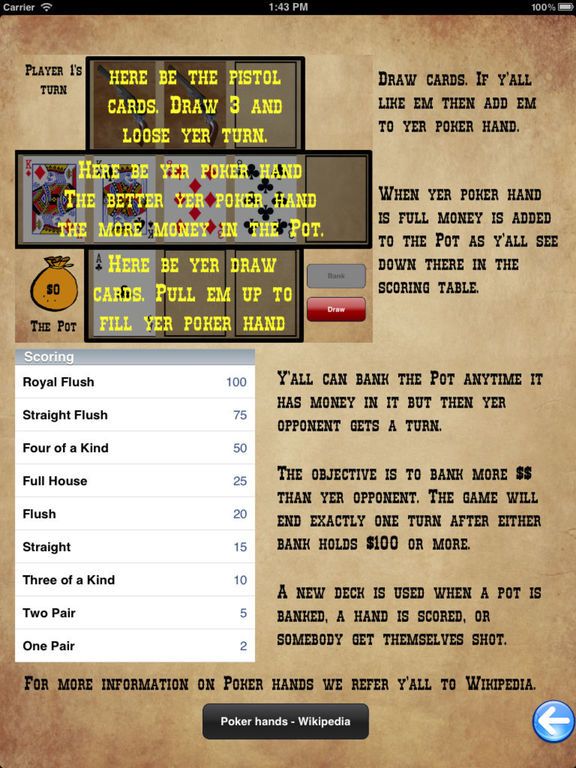 Dead Man's Hand - Wild West Poker Game