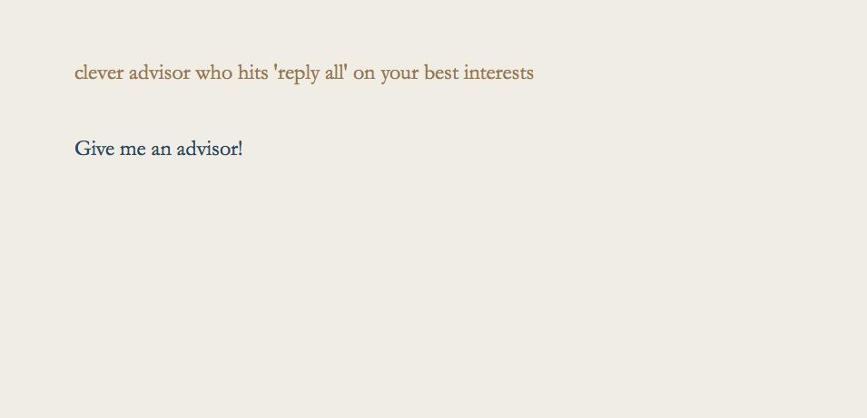 Academic Advisor Generator
