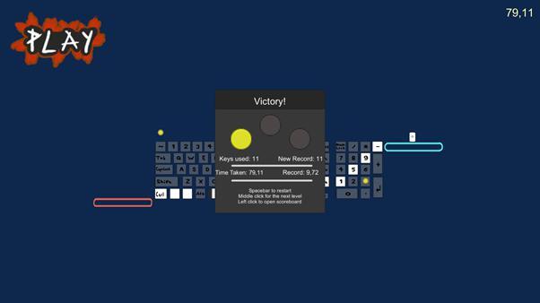 Keyboard Platformer game