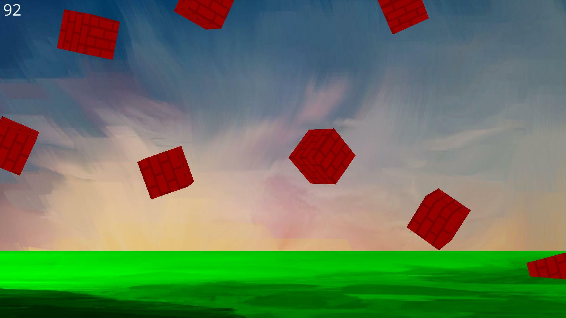 falling bricks- ursina