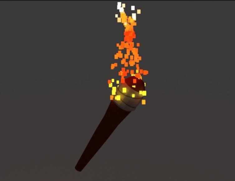 Мод lower fire. Факел Low Poly. Low Poly огонь. Лоуполи костер. Low Poly Torch.