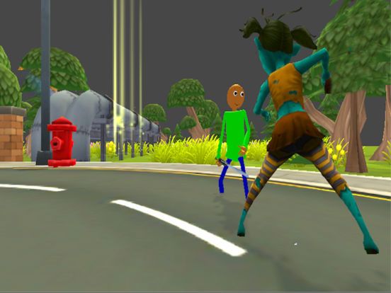 Mr baldi vs granny in city