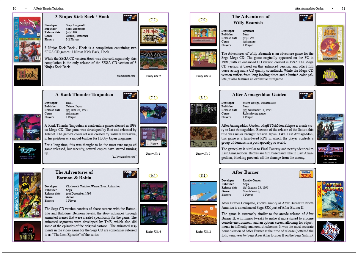 the Sega CD/32X Encyclopedia Book