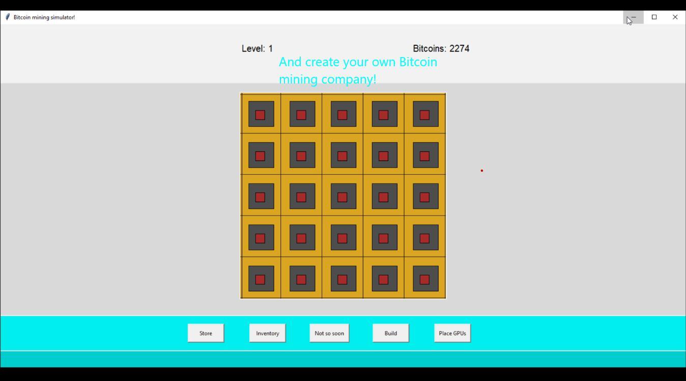 Bitcoin Mining Simulator!