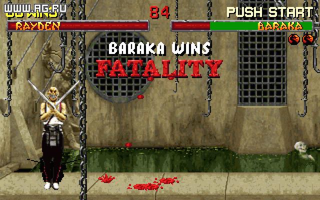 Mortal Kombat 2 arcade Baraka Gameplay Playthrough 