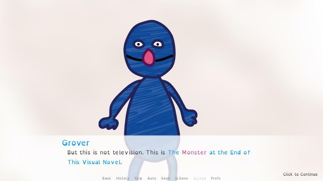 The Monster at the End of this Visual Novel