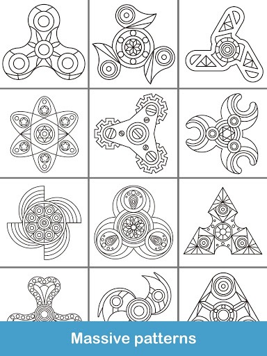 Fidget Spinner Coloring Books