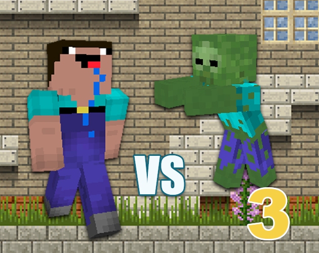 Minecraft Noob vs Zombies 3