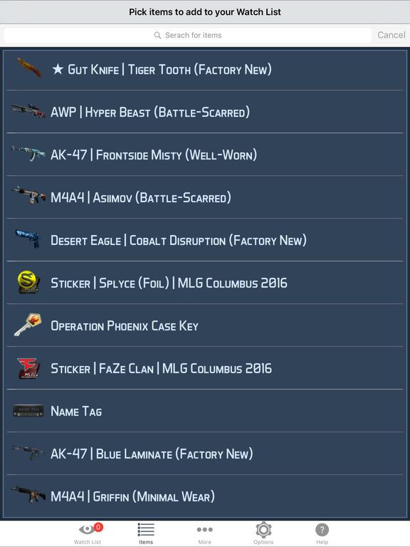 Market Monitor for Counter Strike Global Offensive