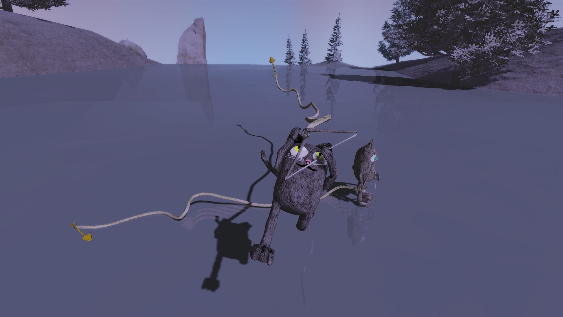 Floppy Cat Bow Golf! screenshot