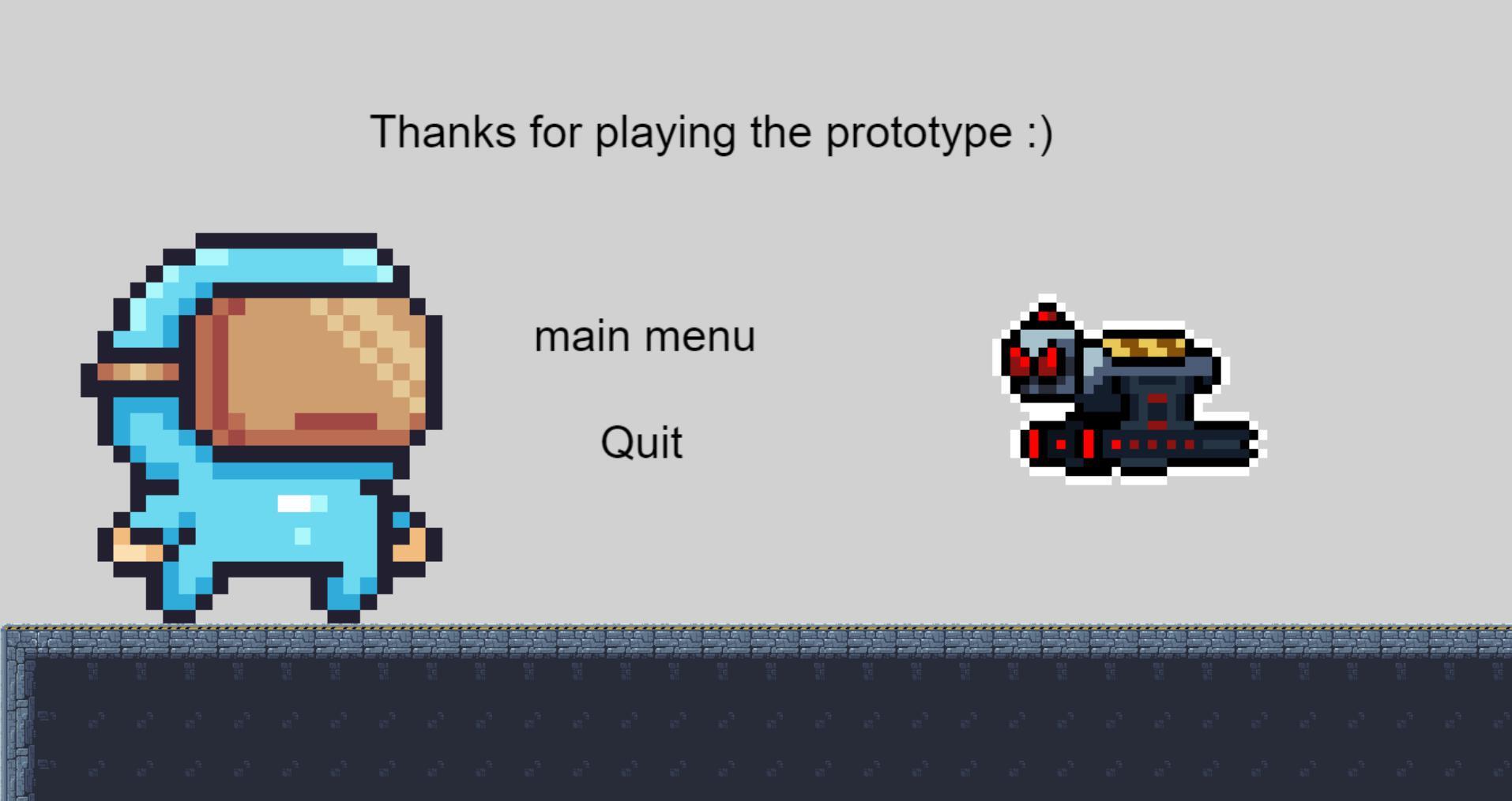The epic adventure of virtual guy and droid 2 in the voice prompt prototype game