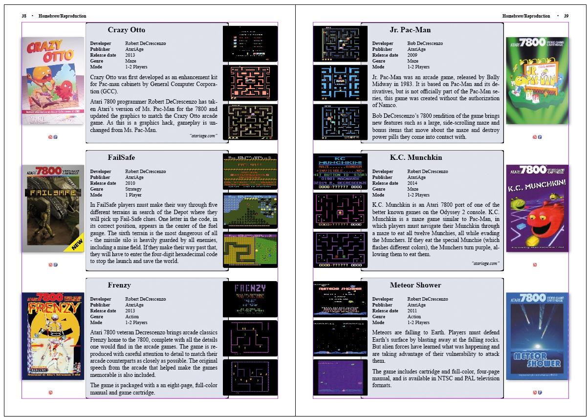the Atari 7800 Encyclopedia Book