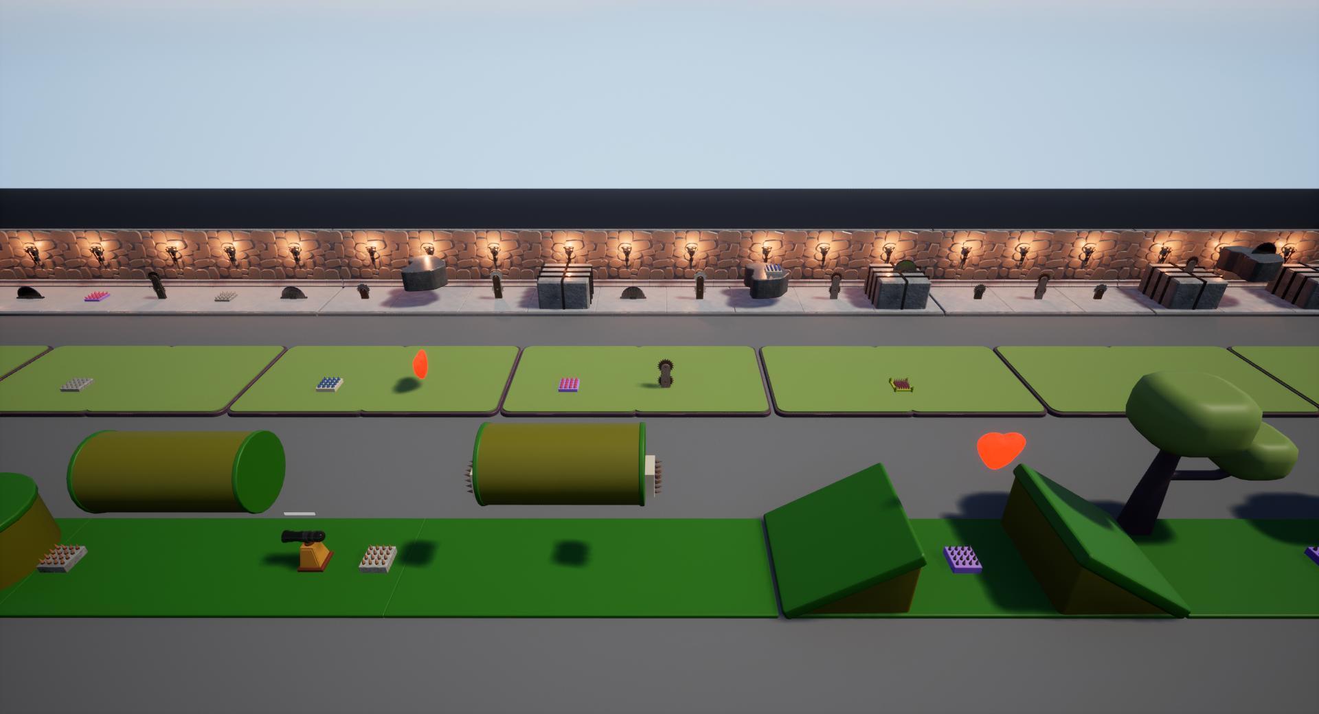 UE5 Side Scroller Game with 3D Asset