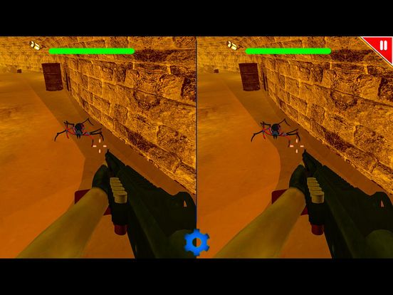 VR commando Spider attack