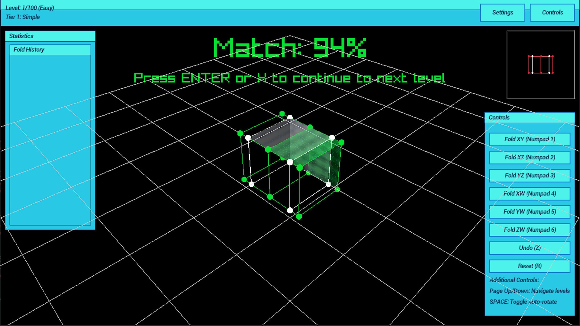Dimensional Fold gameplay visual