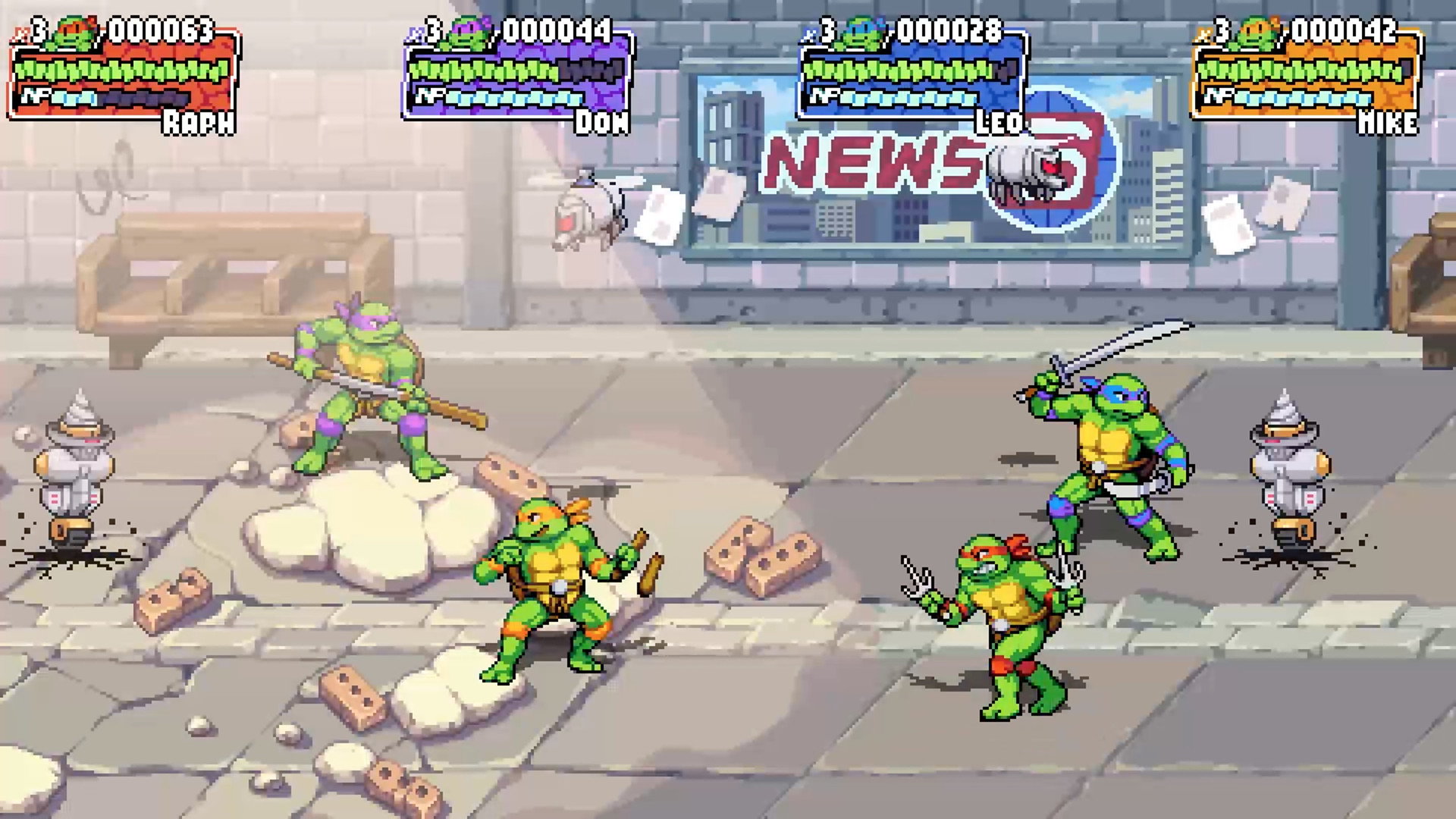 Fotos Do Slide do Jogo Teenage Mutant Ninja Turtles: Shredder's Revenge