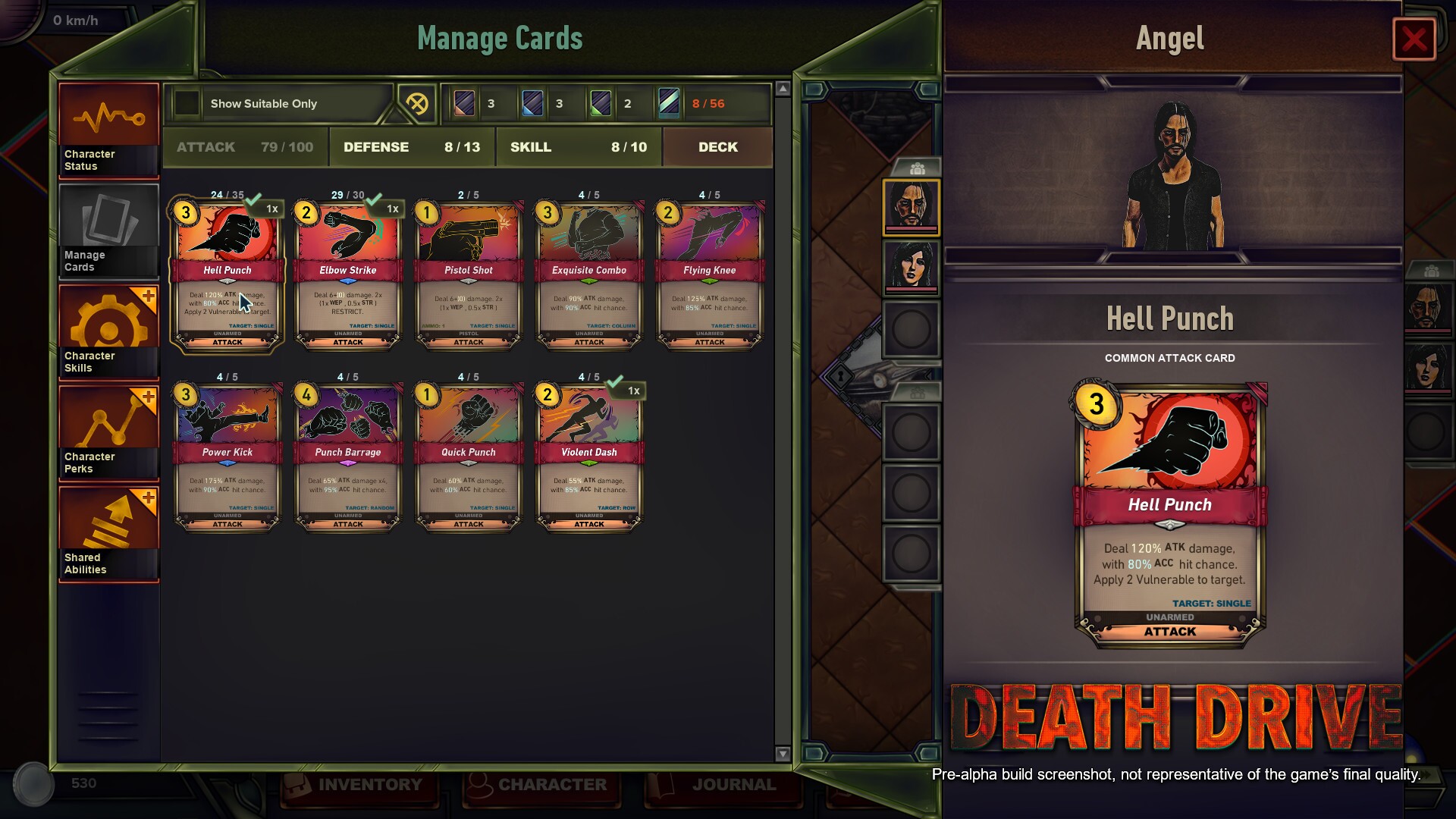 Death Drive: A Deck-Building Open World Survival RPG