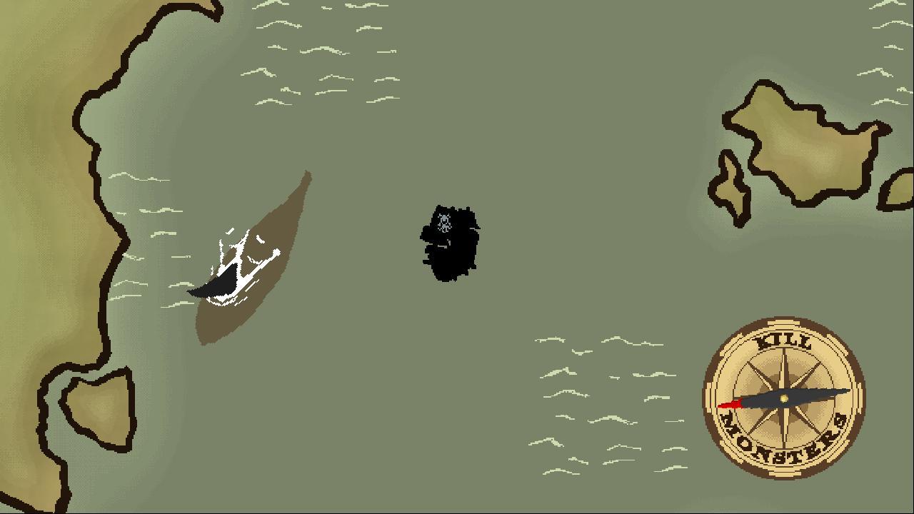 Sea Monster Attacks Hunter