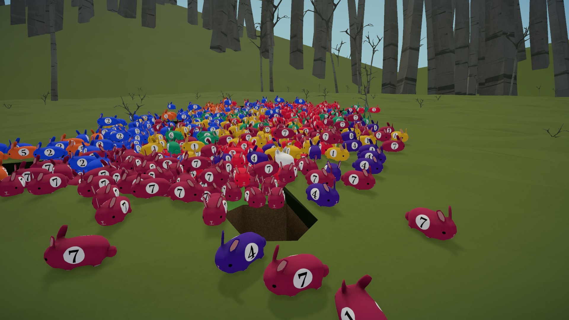 Ballistic Bunny Billiards