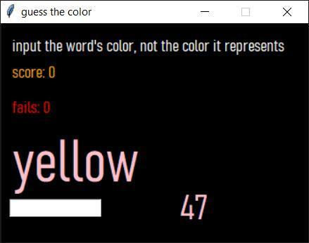 Garbage color-guessing game
