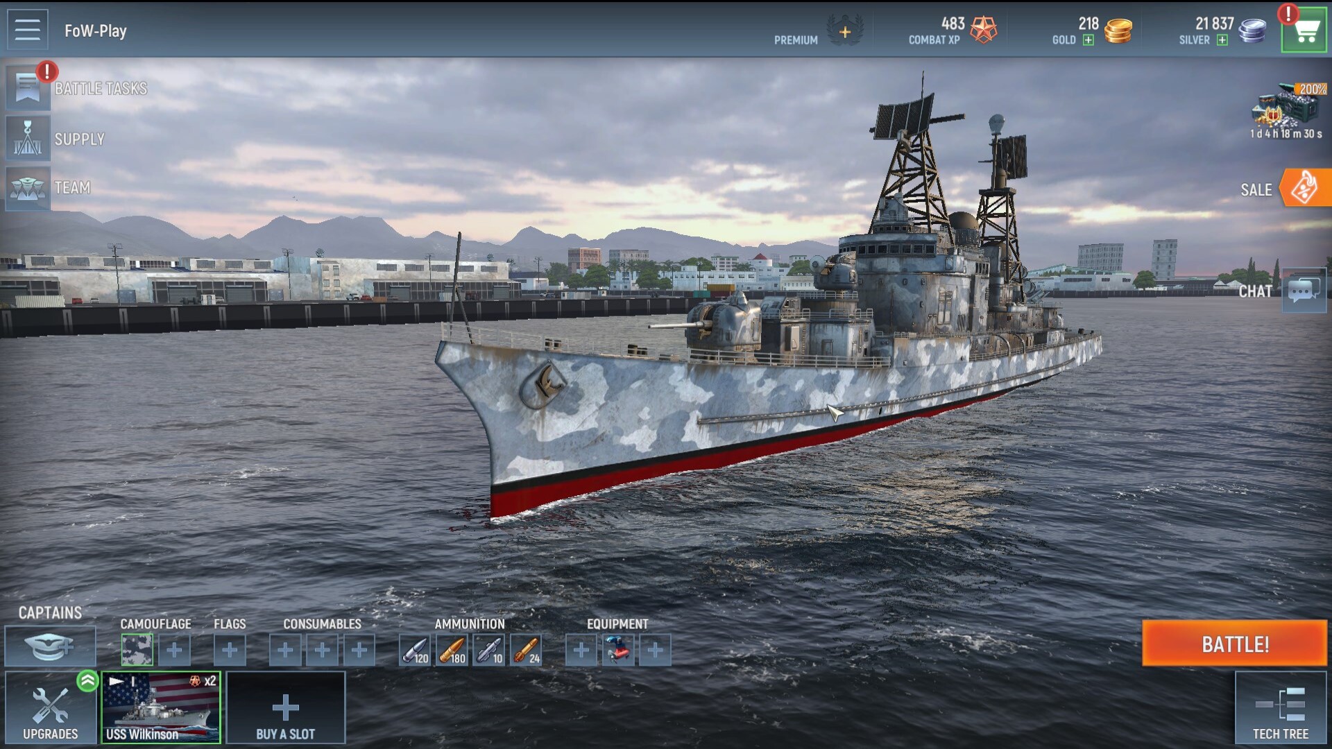 Force of Warships: Battleship Games