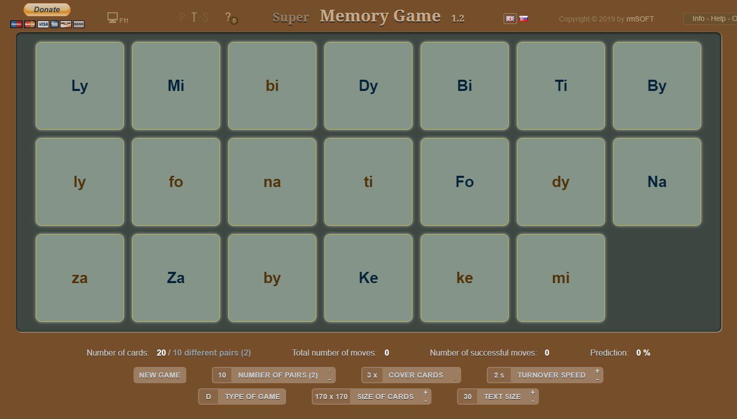 Super Memory Game
