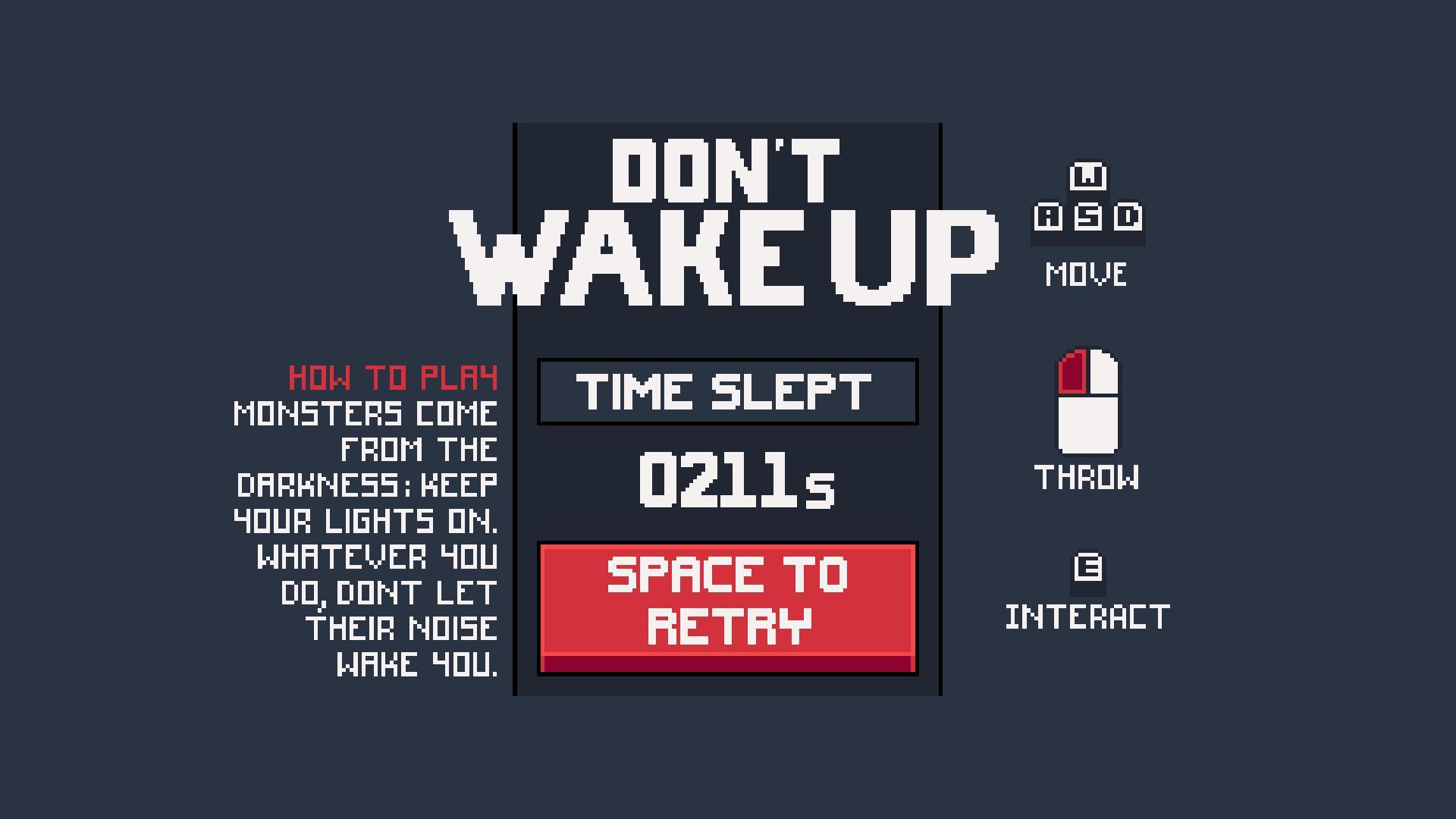 Pain don t wake. Don't Wake her прохождение. Игра don't Wake my. Waking up с какой игры. Don't Wake them site.