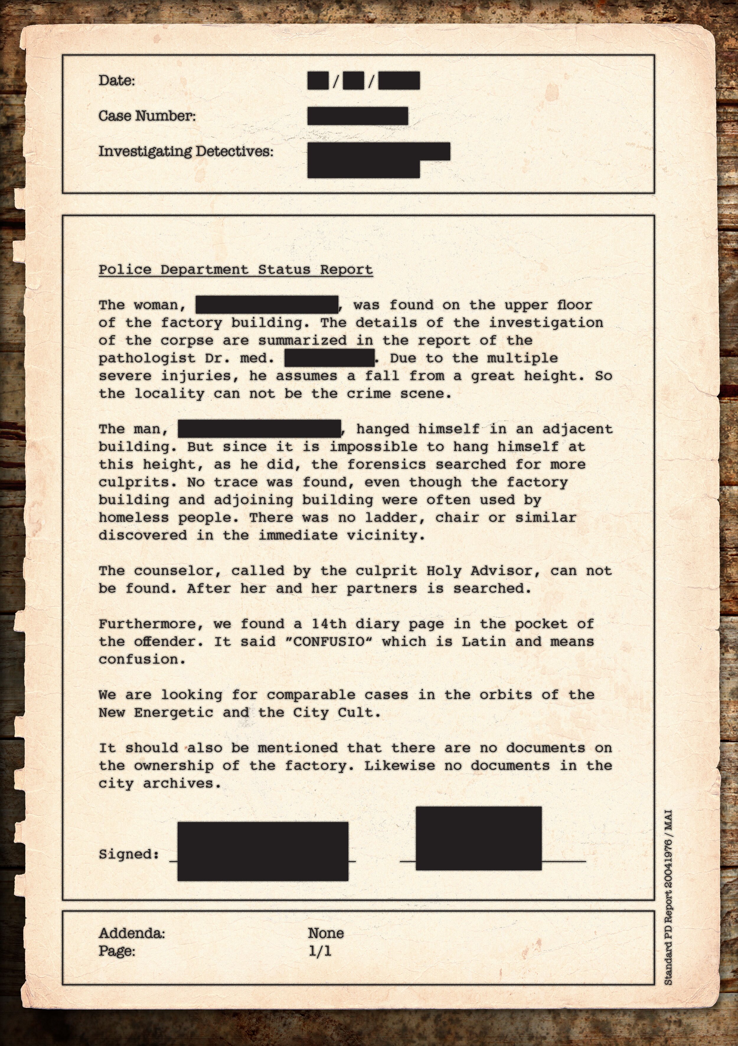 Diary Of A Madman (GamesByBass)