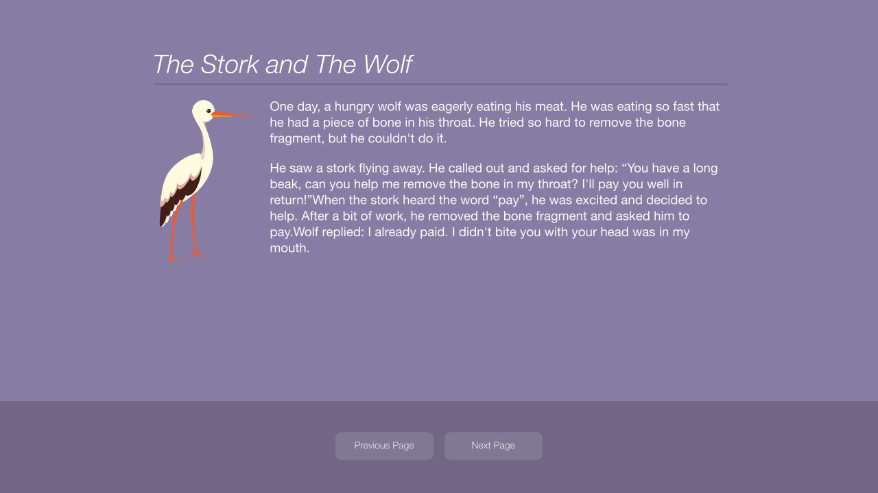 Aesop’s Fables - A New Approach