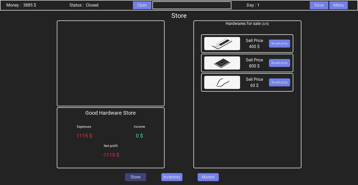 Hardware Business screenshot