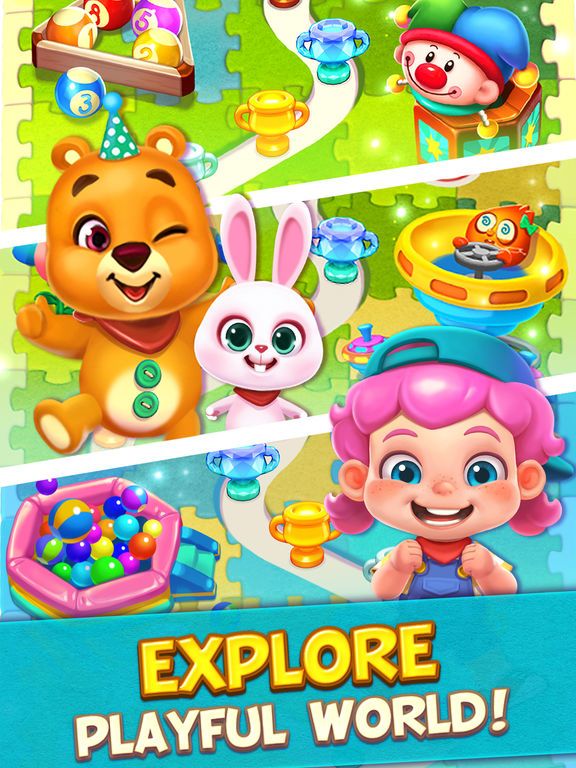 Toy Party: Match 3 Hexa Blast!