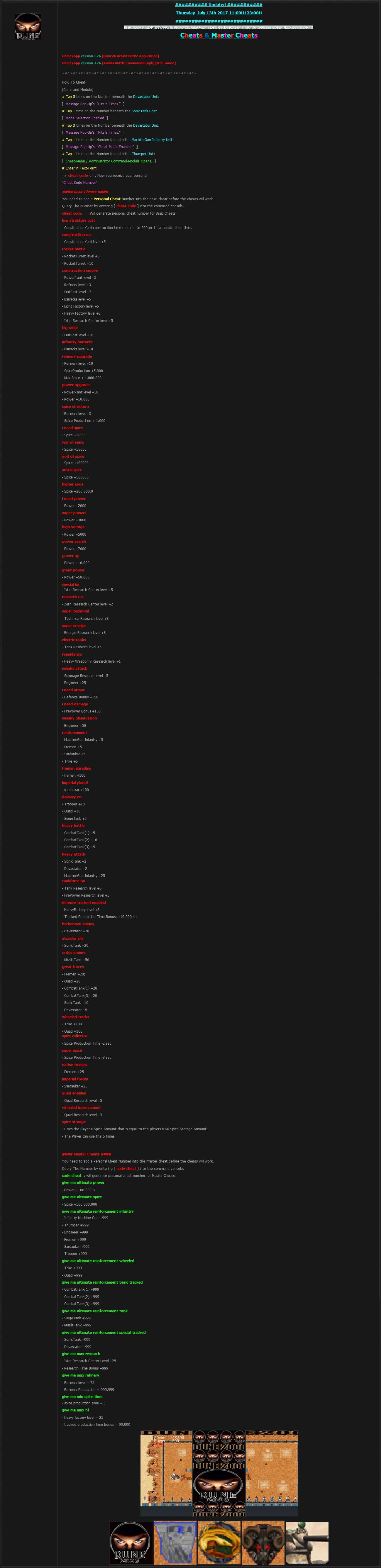 Dune2000 Arakis Battle Commander