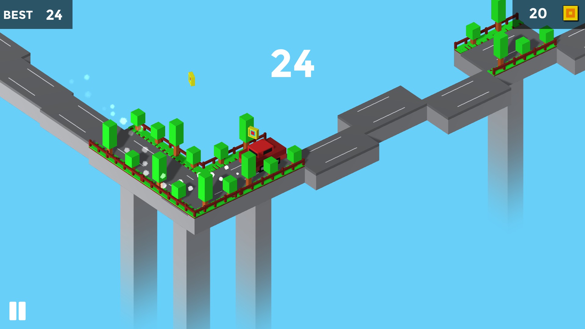 Pixel Traffic: Risky Bridge
