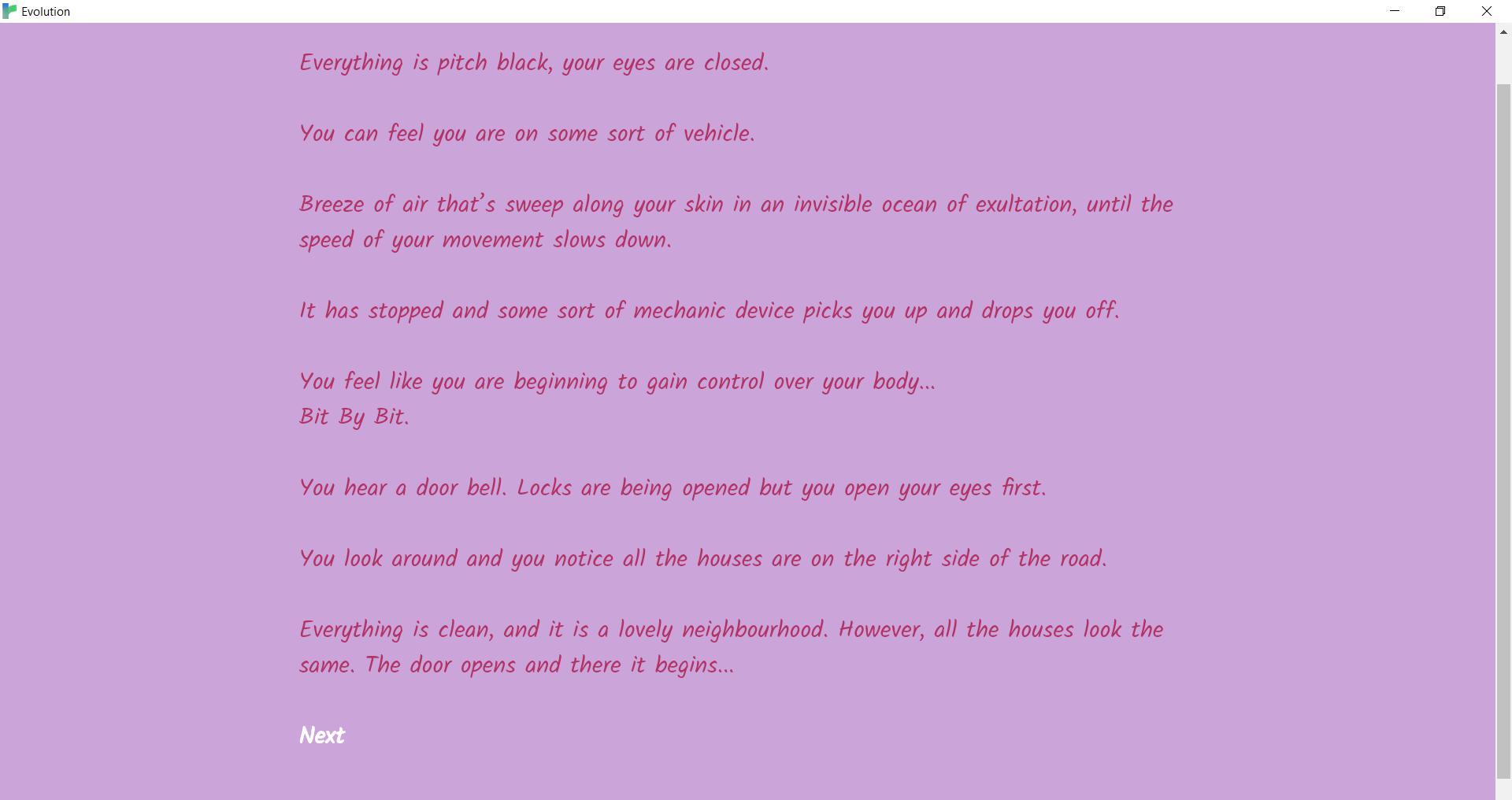 Evolution (itch) (KuraiSensei)