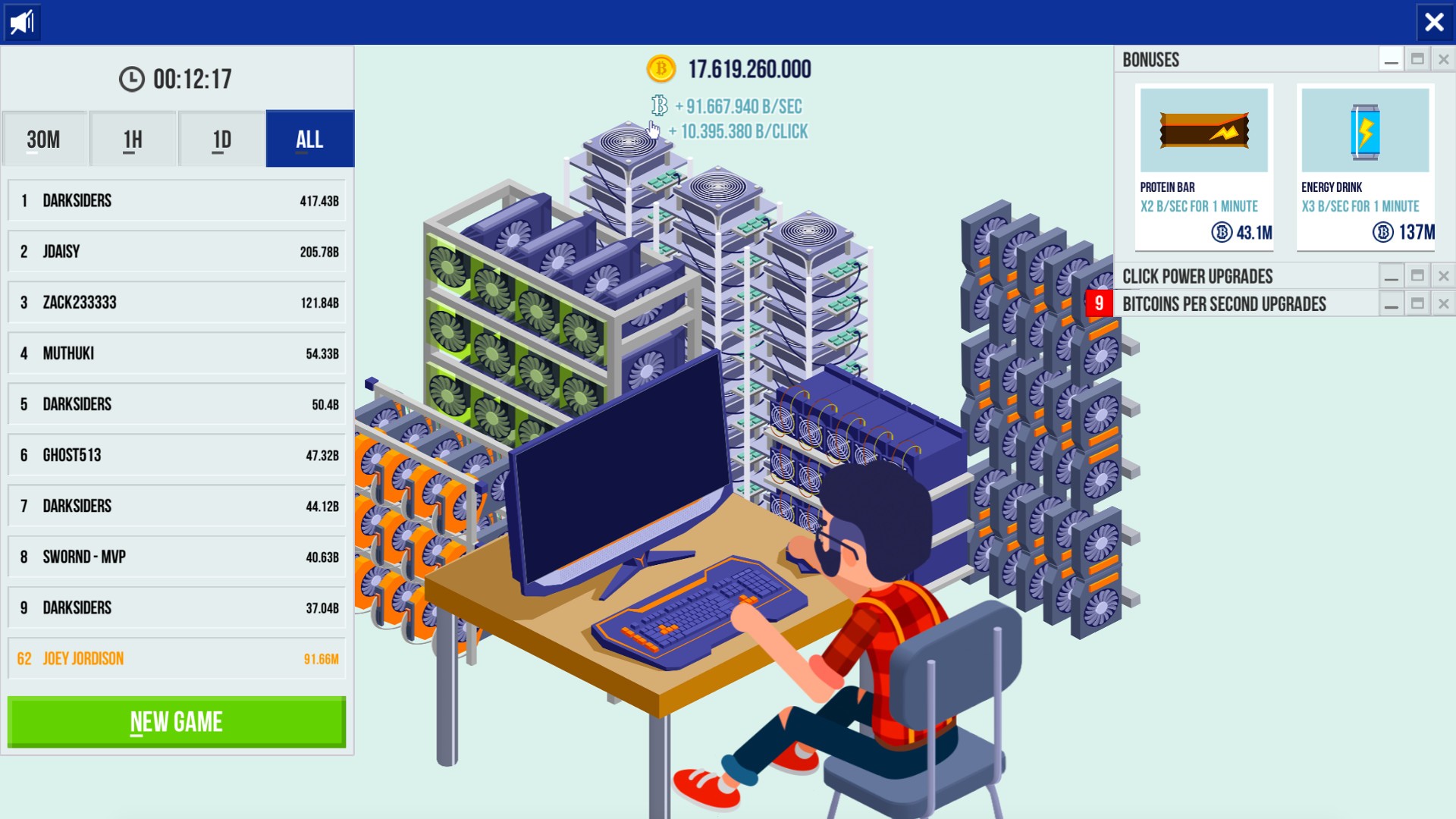 Cryptocurrency Clicker