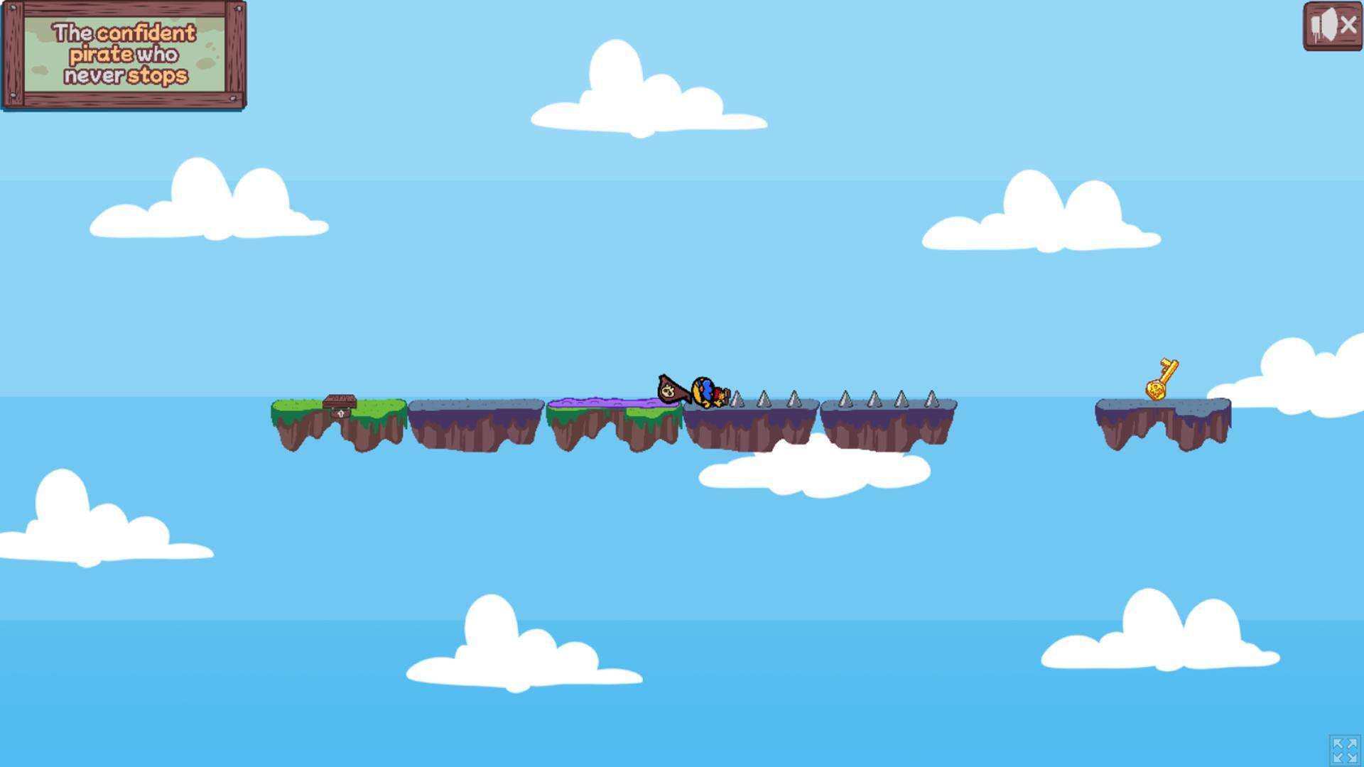 The confident pirate who never stops