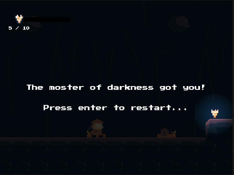 Deep into the darkness