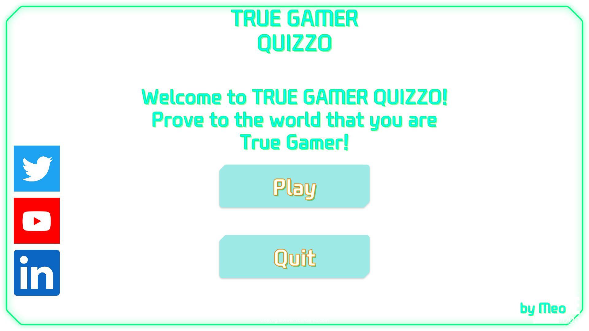 True Gamer Quizzo