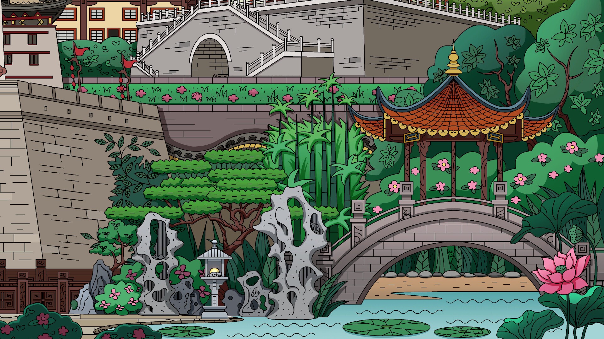Cats Hidden in Chang'an gameplay visual