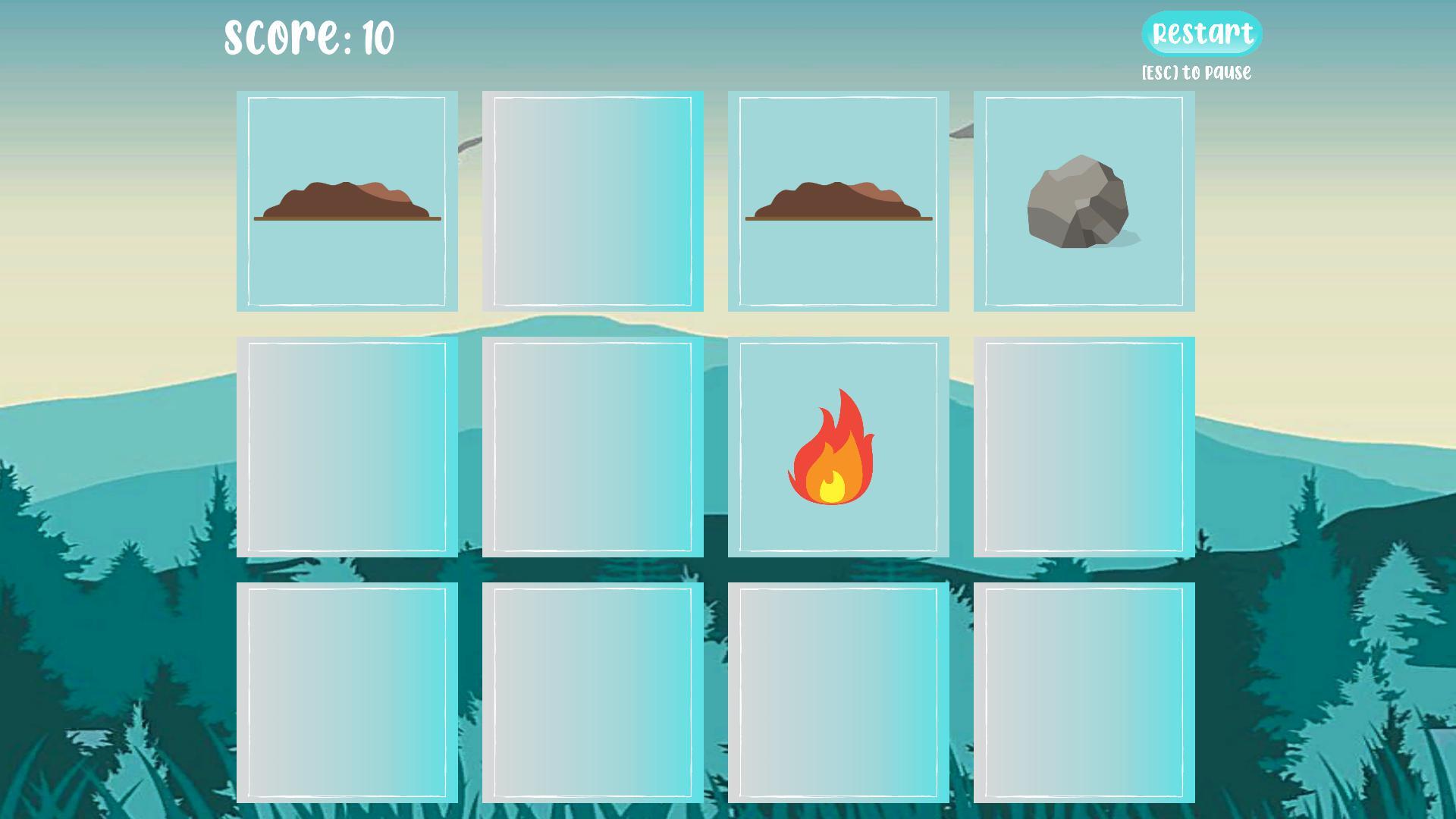 Memory Game: Built The Cabin