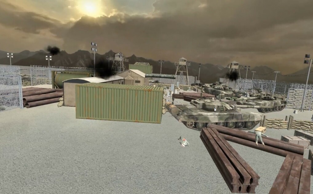 VR World War II battlefield experience