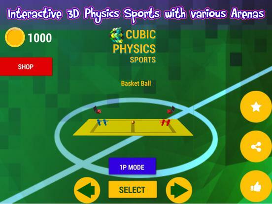 Block Cubic Party Sports Physics - Soccer & Tennis