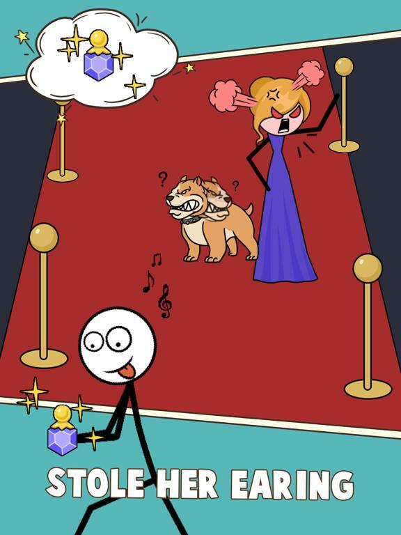 Thief Puzzle: to pass a level