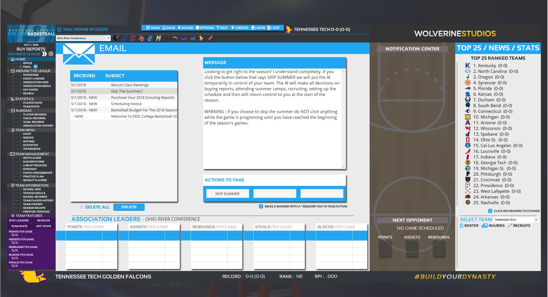 Draft Day Sports: College Basketball 2019