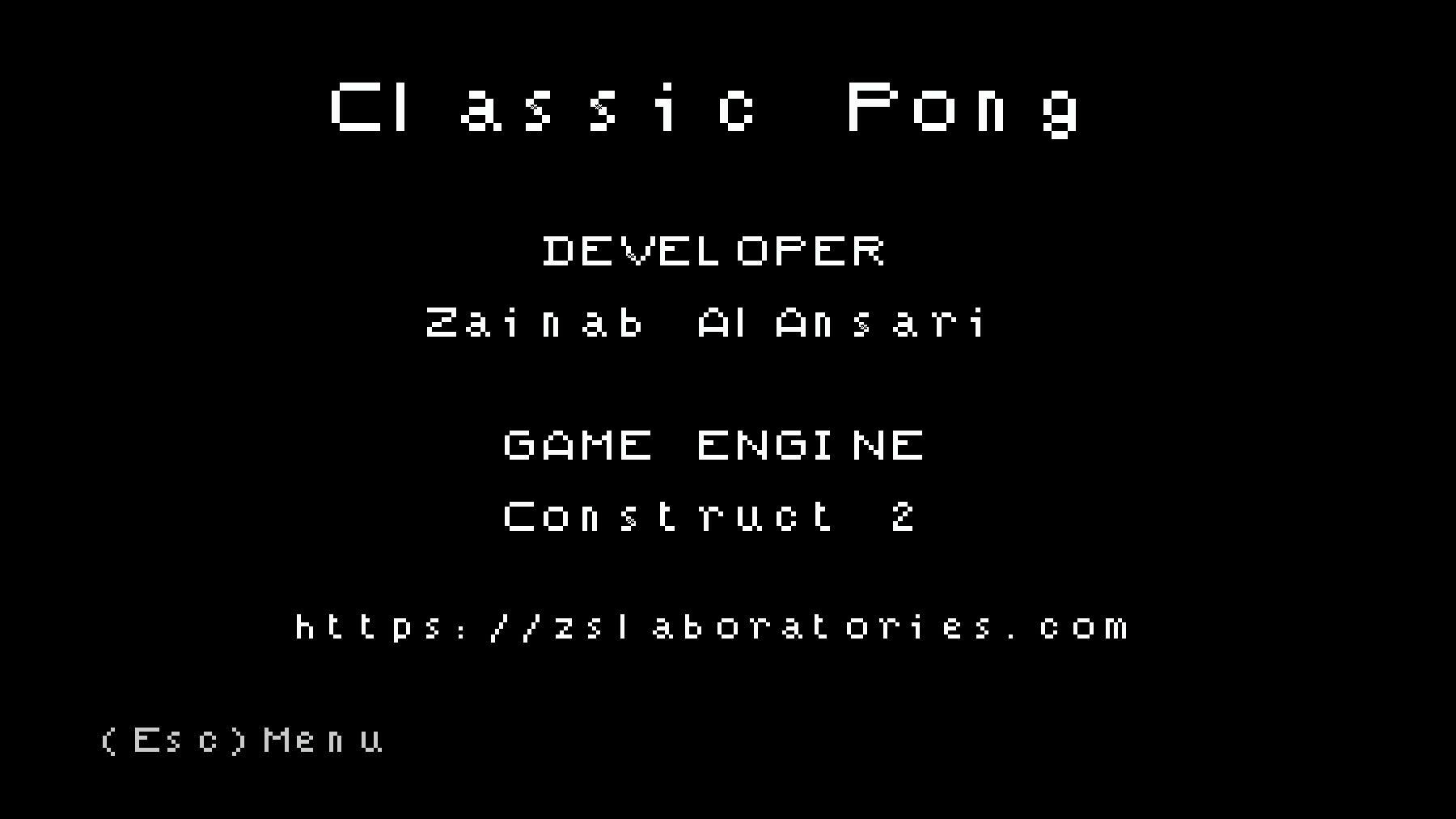 Classic Pong (Z's Laboratories)