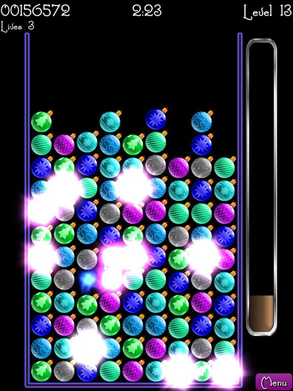 Orbs Match Christmas: Blast 3, 2 icy ball puzzle