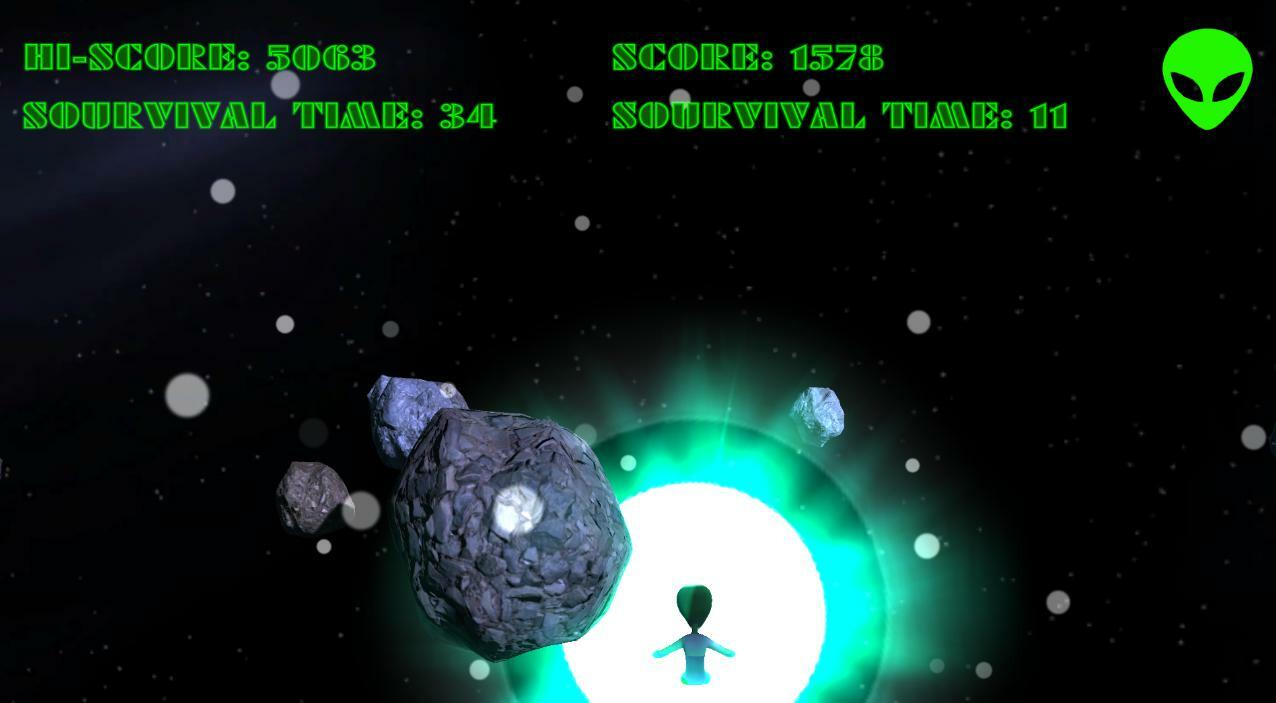 Mi Alien - Escape from Asteroids