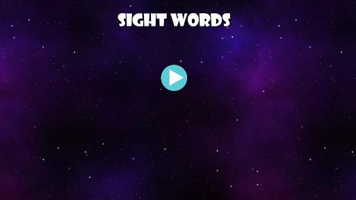 Sight Words - Space Game Word